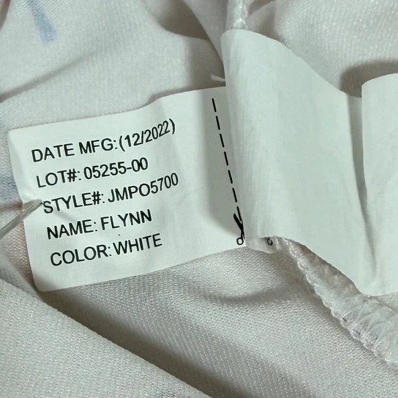 Johnnie-O Flynn Mens M White Chameleon Pineapple Mid Pines Golf Polo JMPO5700 - Picture 7 of 7